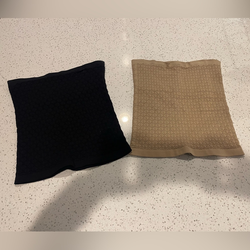 Free People Tan & Black Tube Tops